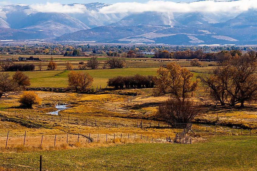 Drone Image of Mt. Pleasant, Utah