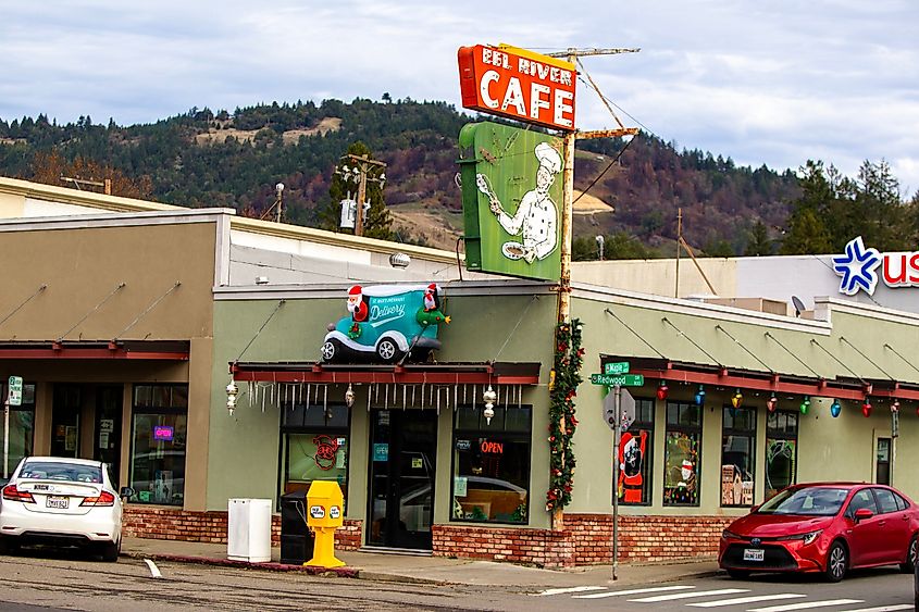 The Eel River Cafe in Garberville, California