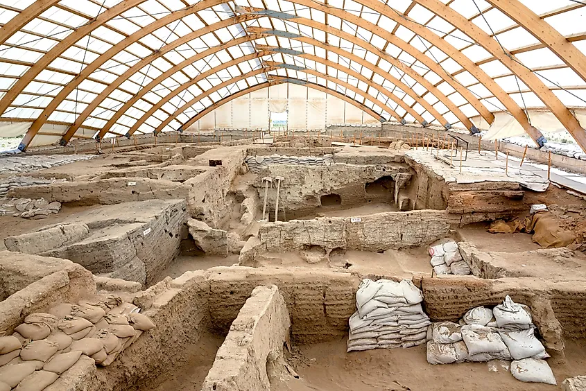 The dig site of Çatalhöyük in modern-day Turkey.