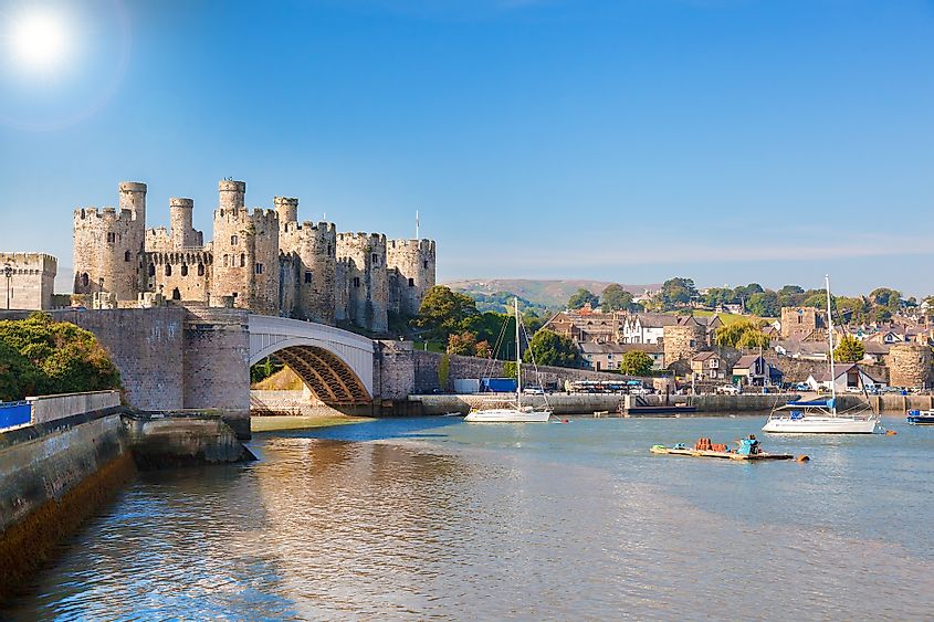 Famous Conwy Castle in Wales