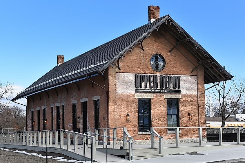  The Upper Depot Brewing Co., in a revamped 1800s train station on State Street. Editorial credit: Steve Cukrov / Shutterstock.com
