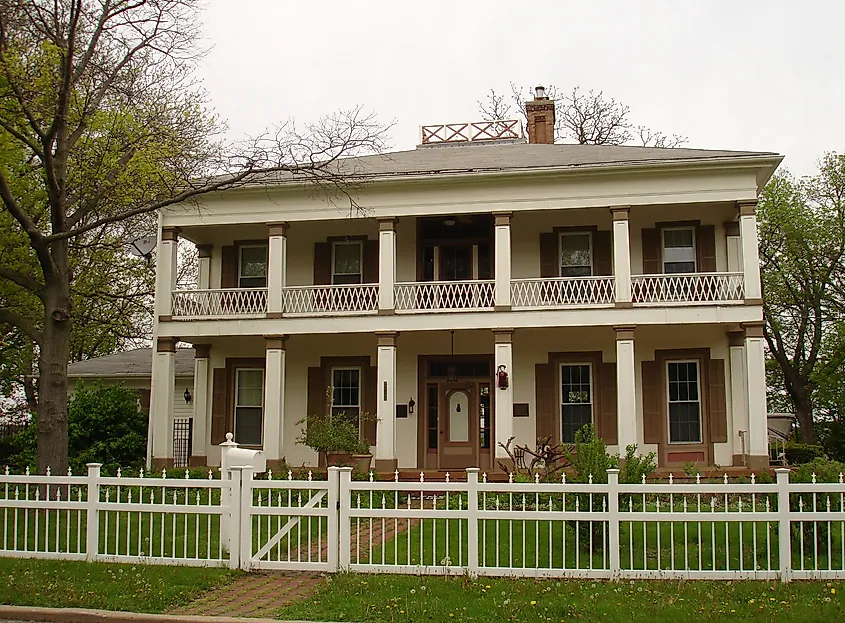 John Hossack House, Ottawa, Illinois, USA. 