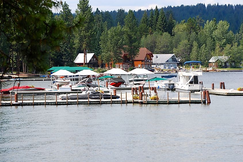 The marina at McCall, Idaho