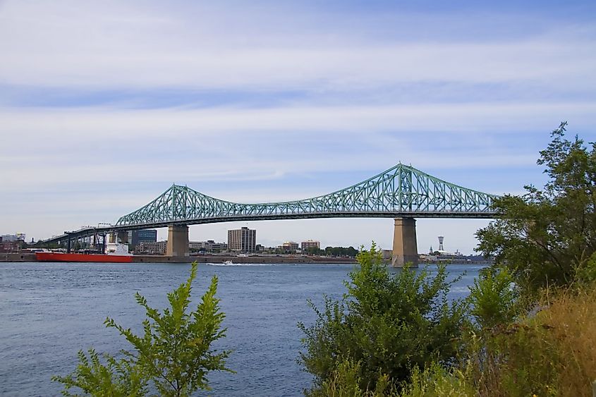 Jacques Cartier Bridge spanning the Saint Lawrence River