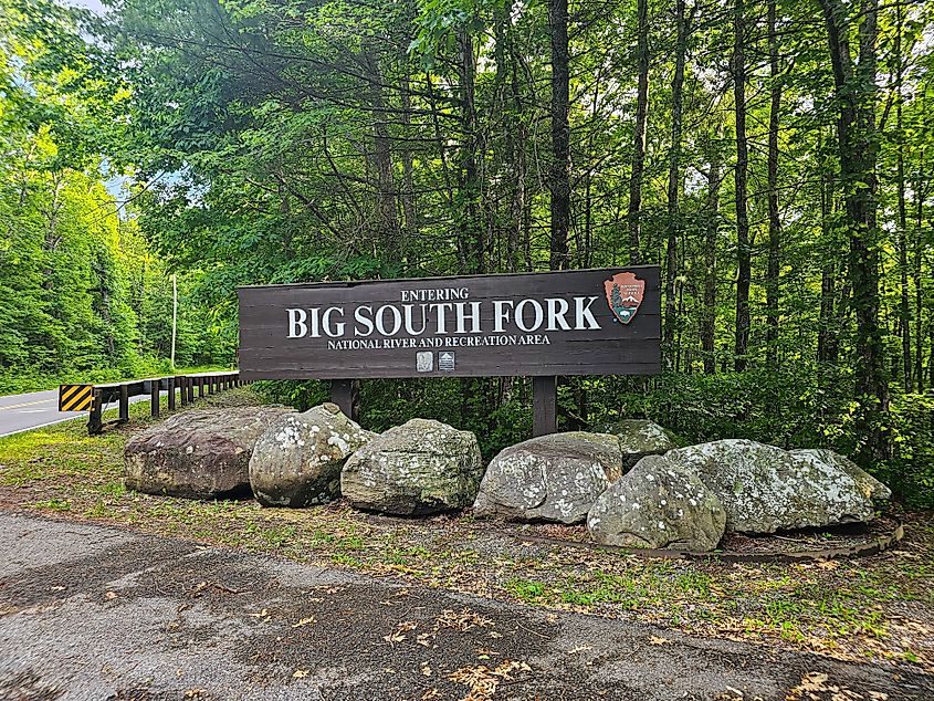 The Big South Fork National River and Recreation Area in Oneida, Tennessee