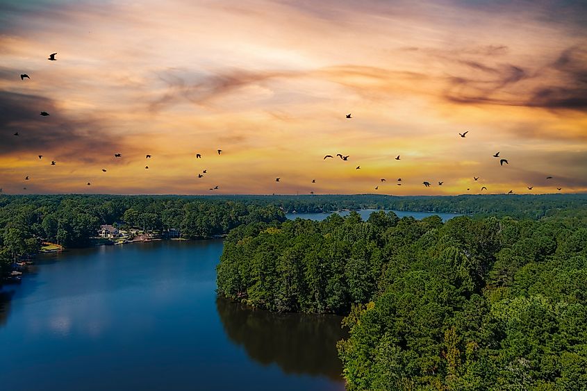 Lake Peachtree in Peachtree City Georgia