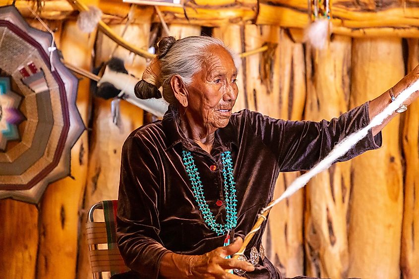 Old Navajo Woman Pictured in Arizona