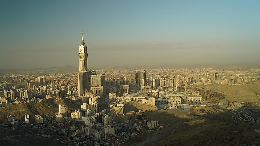 Top view of Makkah Suadia Arabia