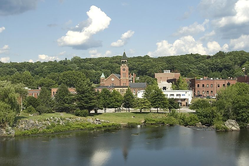 Putnam, Connecticut, nestled along the Quinebaug River in scenic New England.