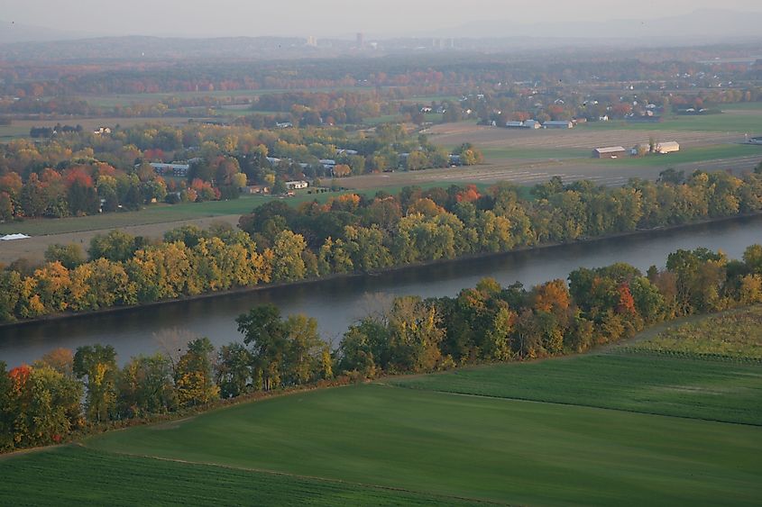 Connecticut River Byway from Mount Sugarloaf.
