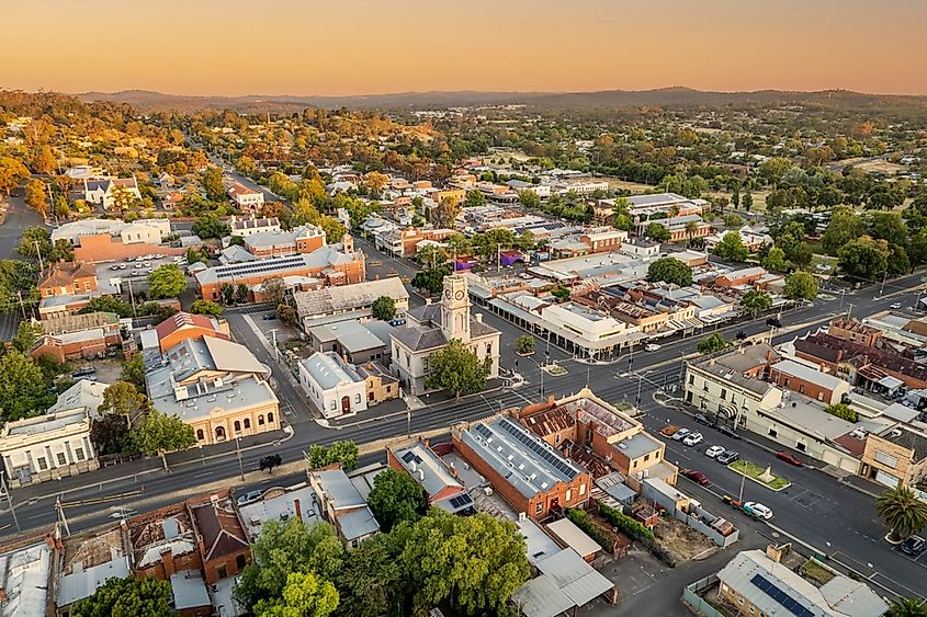 Aerial view of Castlemaine