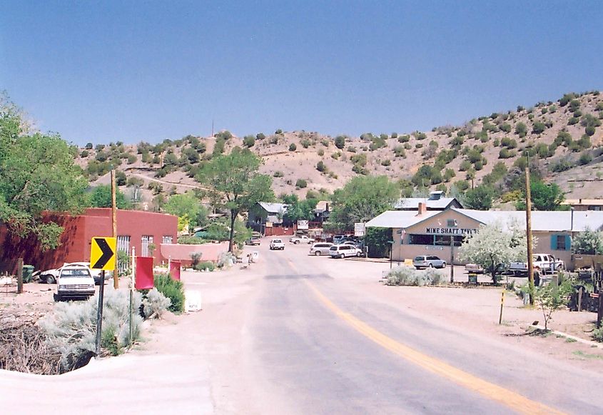 Main Street in Madrid, New Mexico.