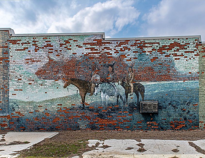 Mural in Hominy, Oklahoma