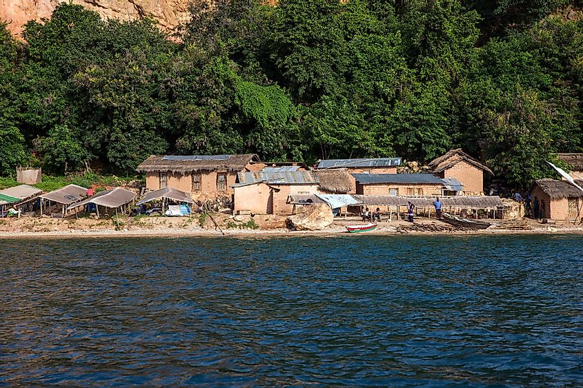 A fishing village near Gombe national park, on the shore of the Tanganyika lake, Kigoma, Tanzania