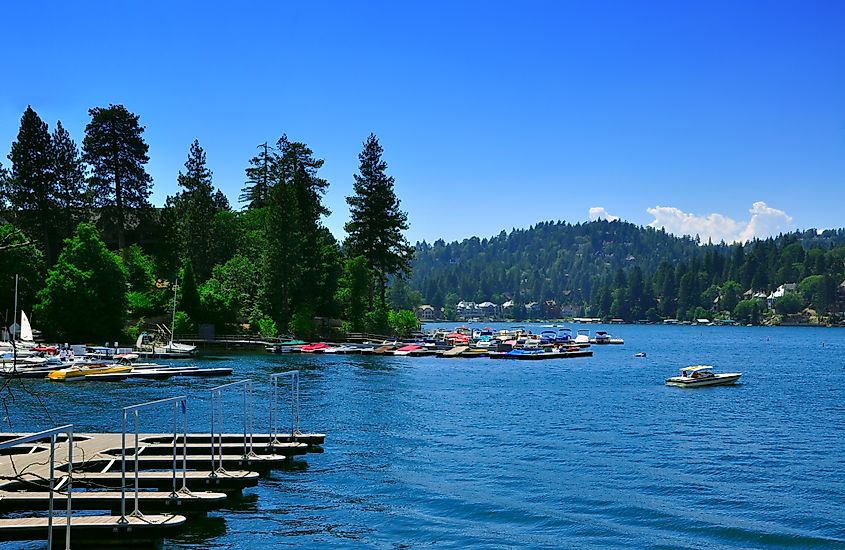 View of Lake Arrowhead, California,