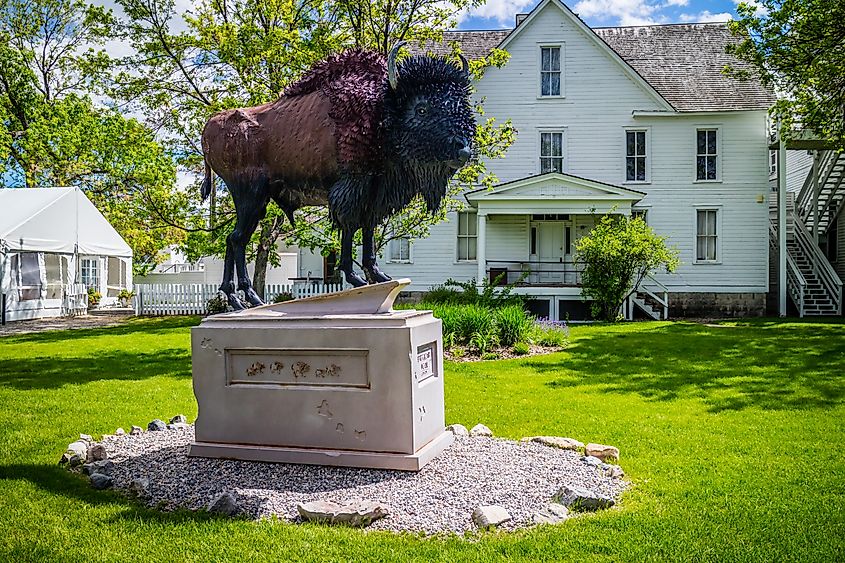 The three-star Sacajawea Hotel in Three Forks, Montana.