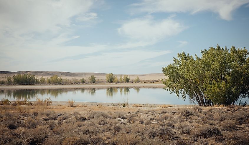 Poison Creek in the Boysen state park, Shoshoni Wyoming