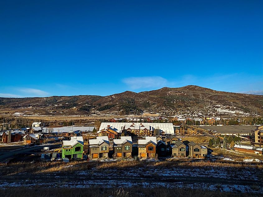 Valley in Steamboat Springs Colorado. Destination for both Summer and Winter tourism activities.