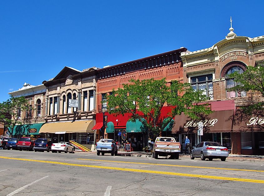 Downtown Cañon City, Colorado.