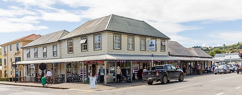 Downtown Akaroa, New Zealand