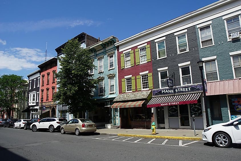 Warren Street in downtown Hudson, New York.