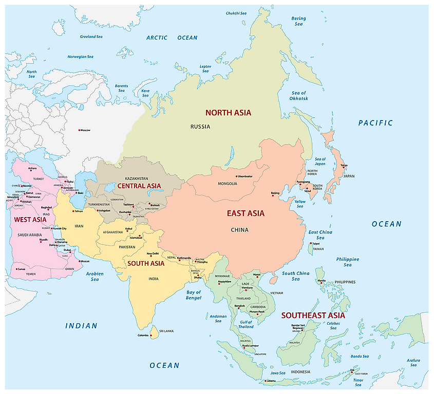 Asia map