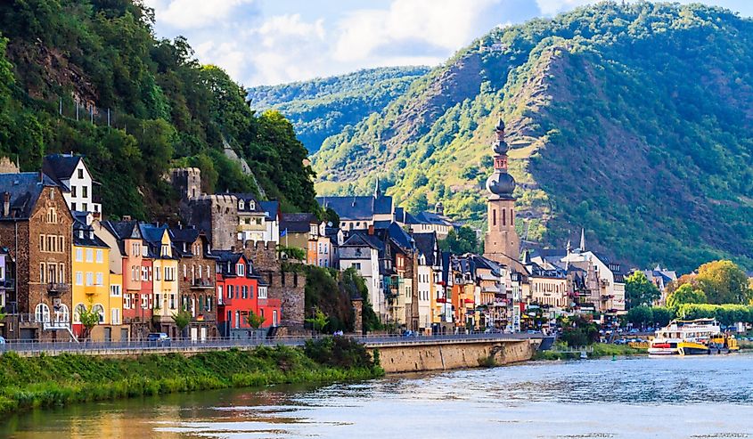 Wine town Cochem at the Moselle in Germany