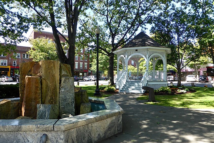The Bandstand in Central Square of Keene, New Hampshire