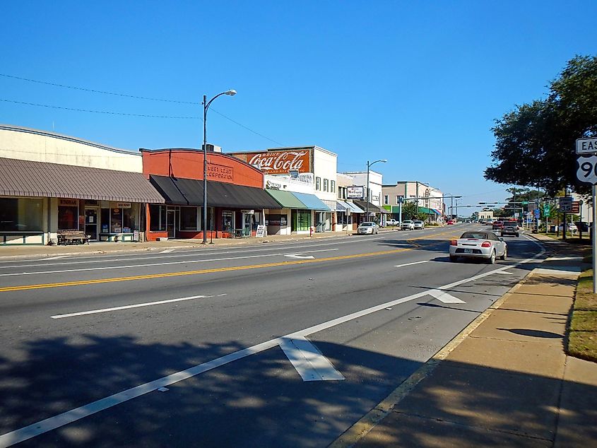 Street view in Marianna, Florida