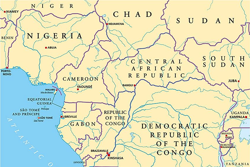 The Congo River, a route the Tiv people migrated along toward present-day Cameroon and Nigeria