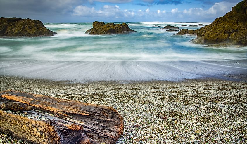 Glass beach, Fort Bragg, California