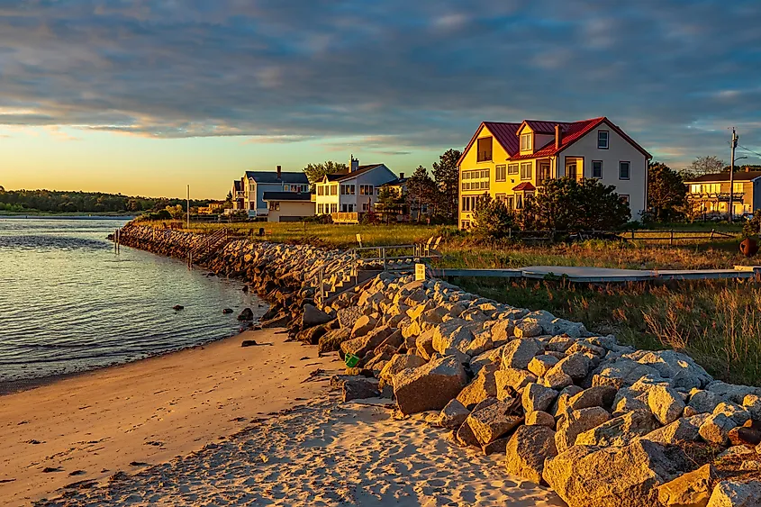 Scarborough, Maine at sunrise.