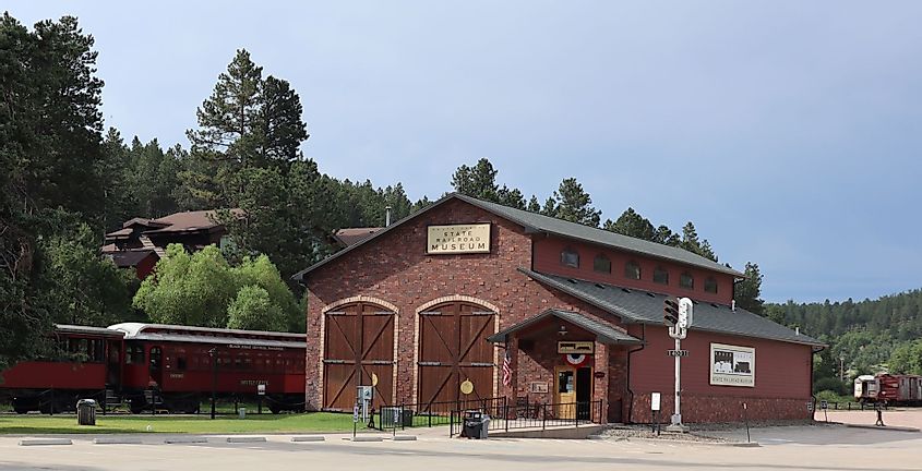The State Railroad Museum in Hill City, South Dakota