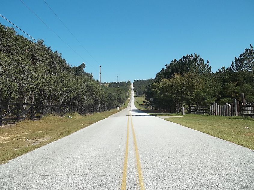 Driving in Ferndale, Florida, near Sugarloaf Mountain