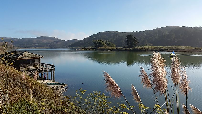 The Russian River in Jenner, California