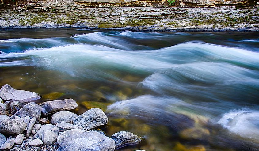 Deep, cold waters of the Russell Fork.