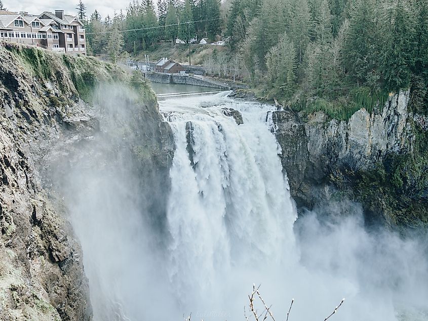 The majestic Snoqualmie Falls in Washington.