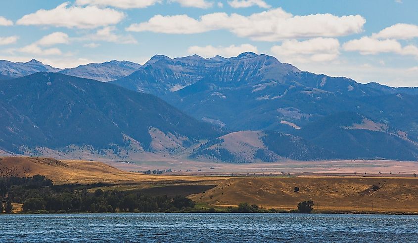 Summer day at Ennis Lake in central Montana