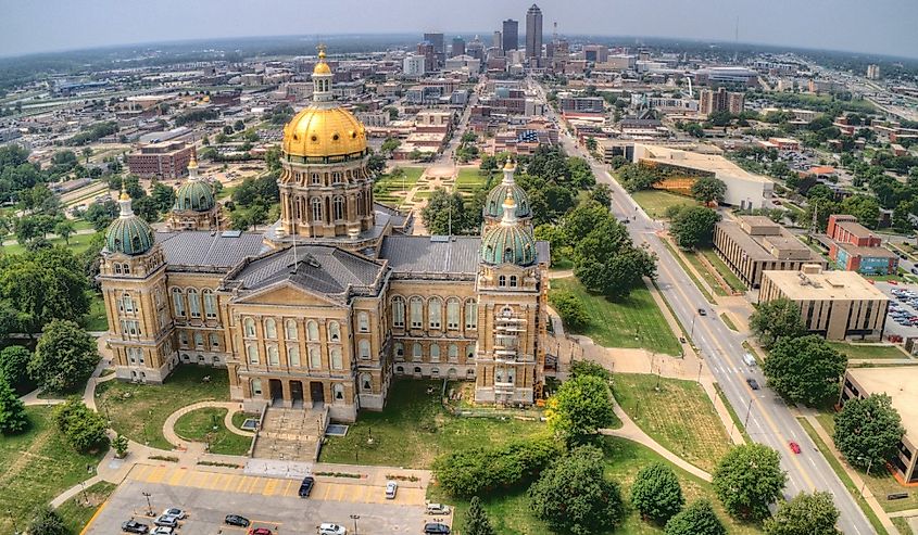 Des Moines is the Urban Capitol of the the Rural State of Iowa