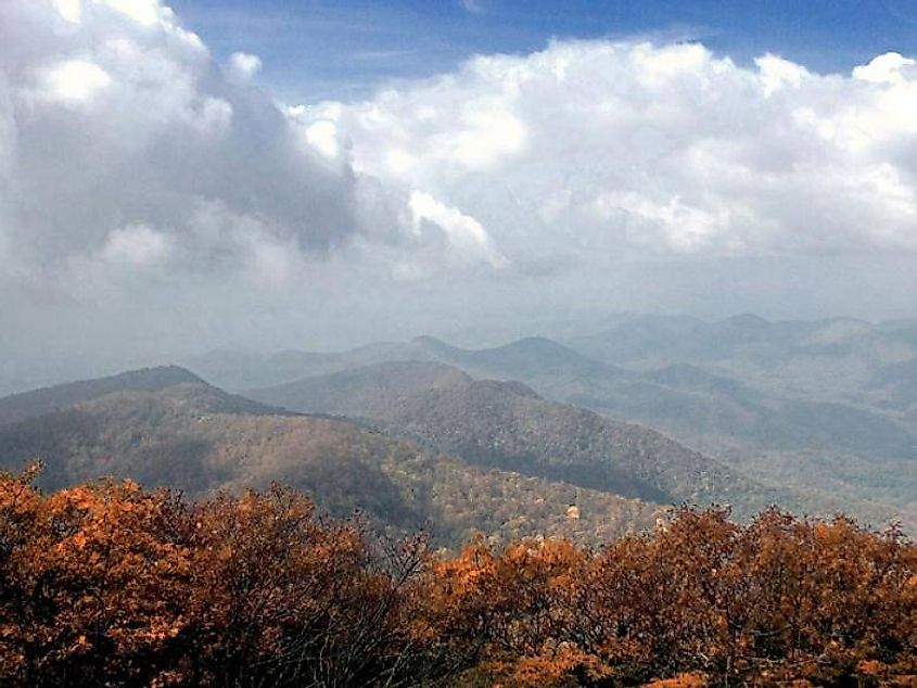 Aerial view of the Georgia Mountain Parkway, via 