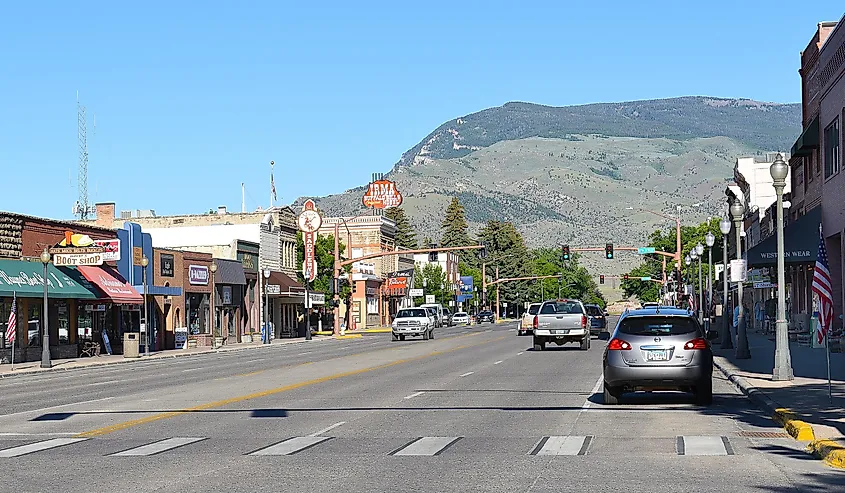 Sheridan Avenue in Cody, Wyoming.