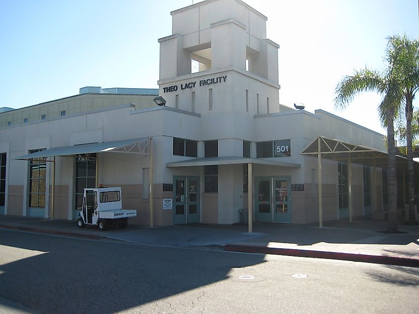 Theo Lacy Facility, one of the main jails in the Orange County Jail system in Orange, California.