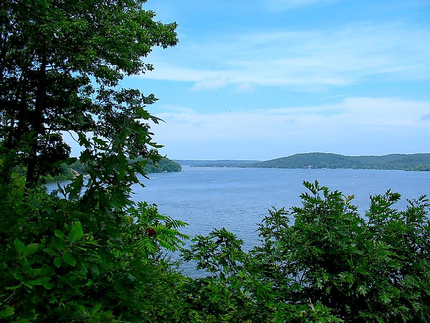 A view of a part of Grand Lake near Grove, Oklahoma