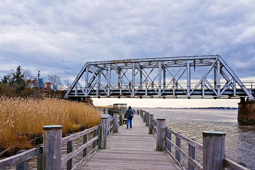 The Connecticut River in Old Lyme, Connecticut.