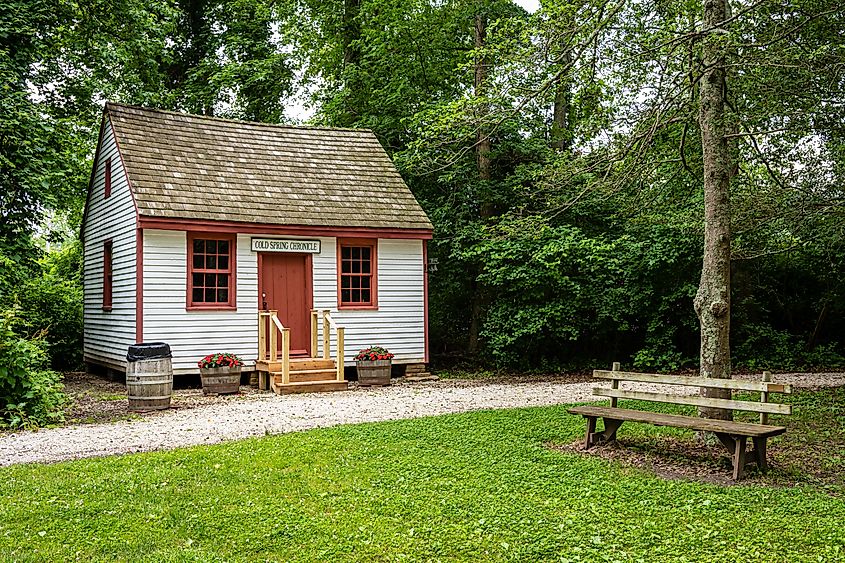 Reverend David Gandy House is now known as the Village Print Shop, the building was built in 1830, Cape May.