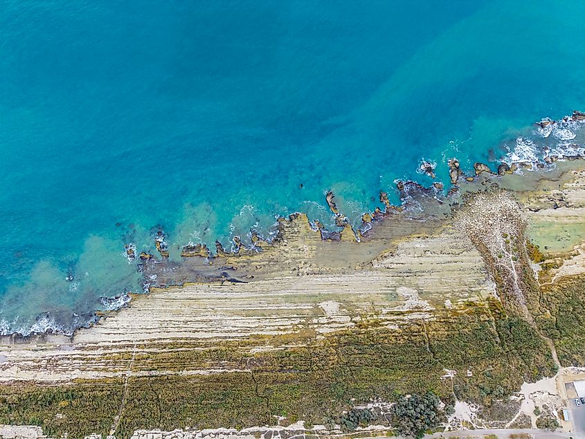 The Caspian Sea, technically the largest lake in Asia. Via Shutterstock / windykvzl.