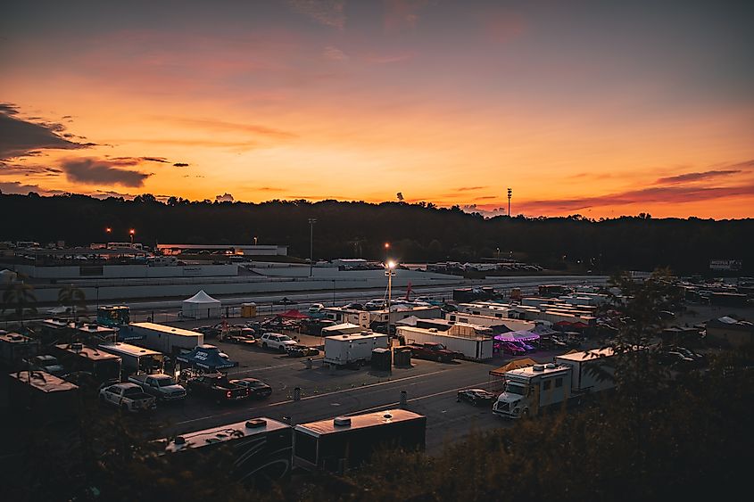 An aerial view of Braselton, Georgia.