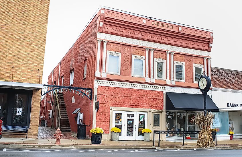 A historic building in Greenville, Kentucky.