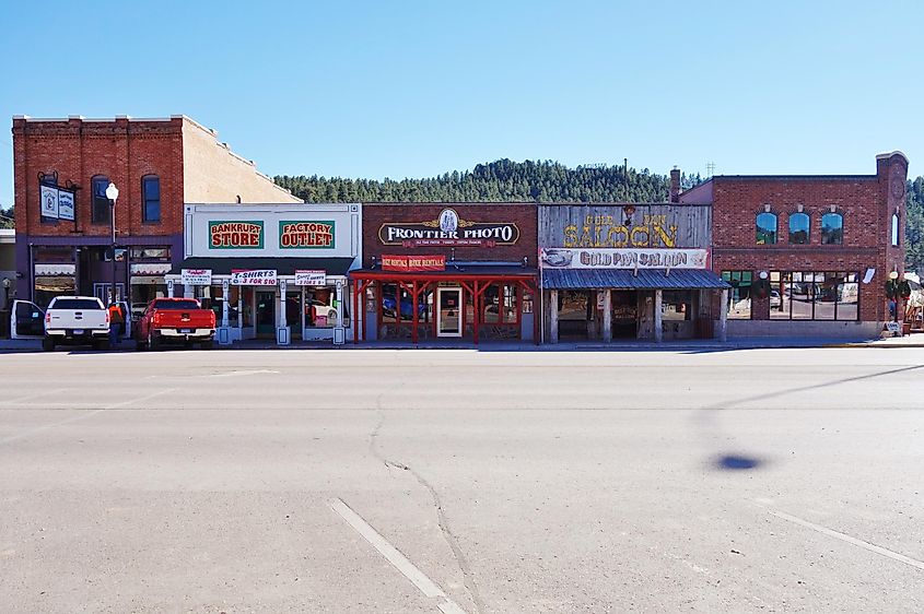 The Gold Rush town of Custer in the Black Hills of South Dakota