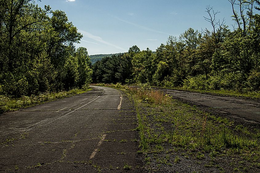 Abandoned roads from Pennsylvania Turnpike